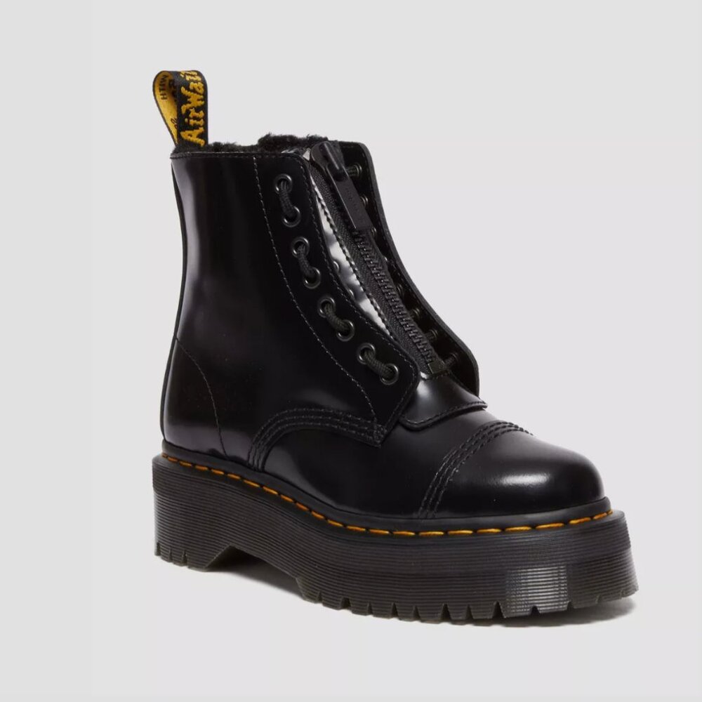 Sinclair Faux Fur Lined Buttero Platform Boots